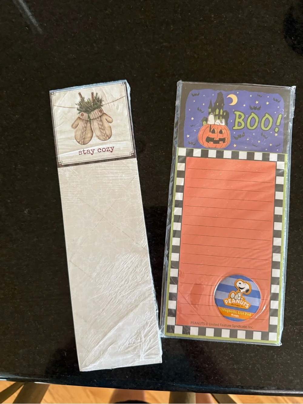 Peanuts note pads
